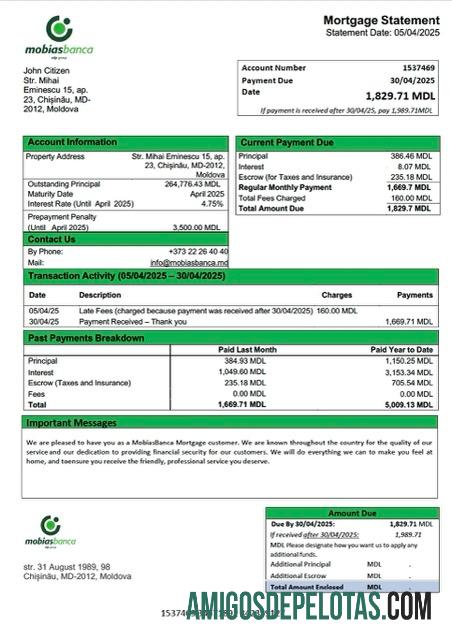 para download Moldávia MobiasBanca Declaração de hipoteca modelo Word e PDF